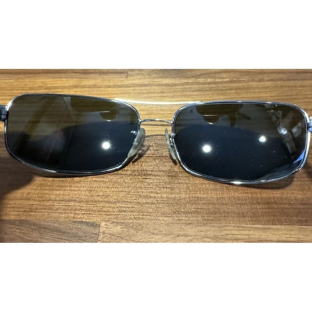 Ray-Ban RB3445 004 Sunglasses NO CASE Minor Flaws Silver Wrap Pilot Aviators